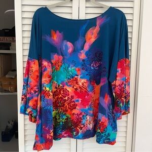 Soft Surroundings Women’s Colorful Top Sz XL